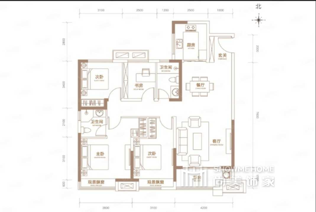 四室两厅两卫轩逸