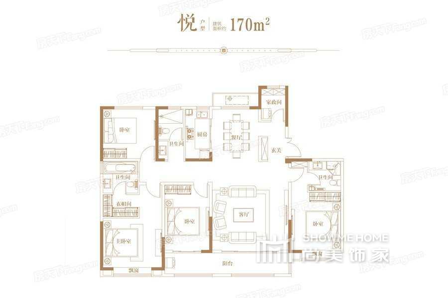 4室2厅2卫1厨