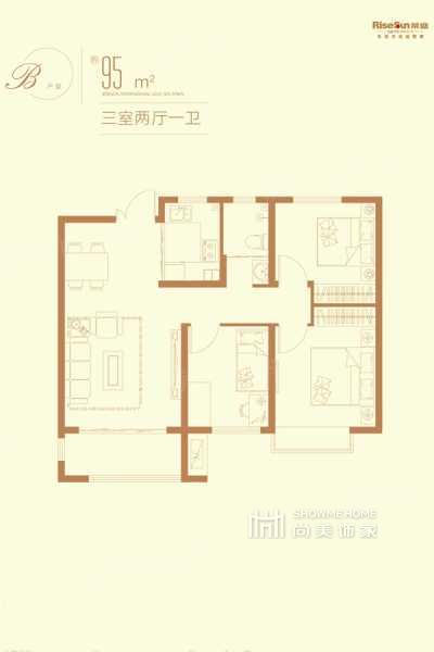 3室2厅1卫1厨